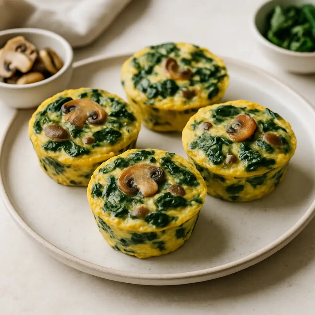 Savory Spinach and Mushroom Egg Muffins
