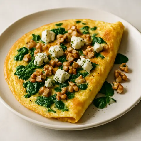 Nourishing Blue Cheese & Walnut Omelette