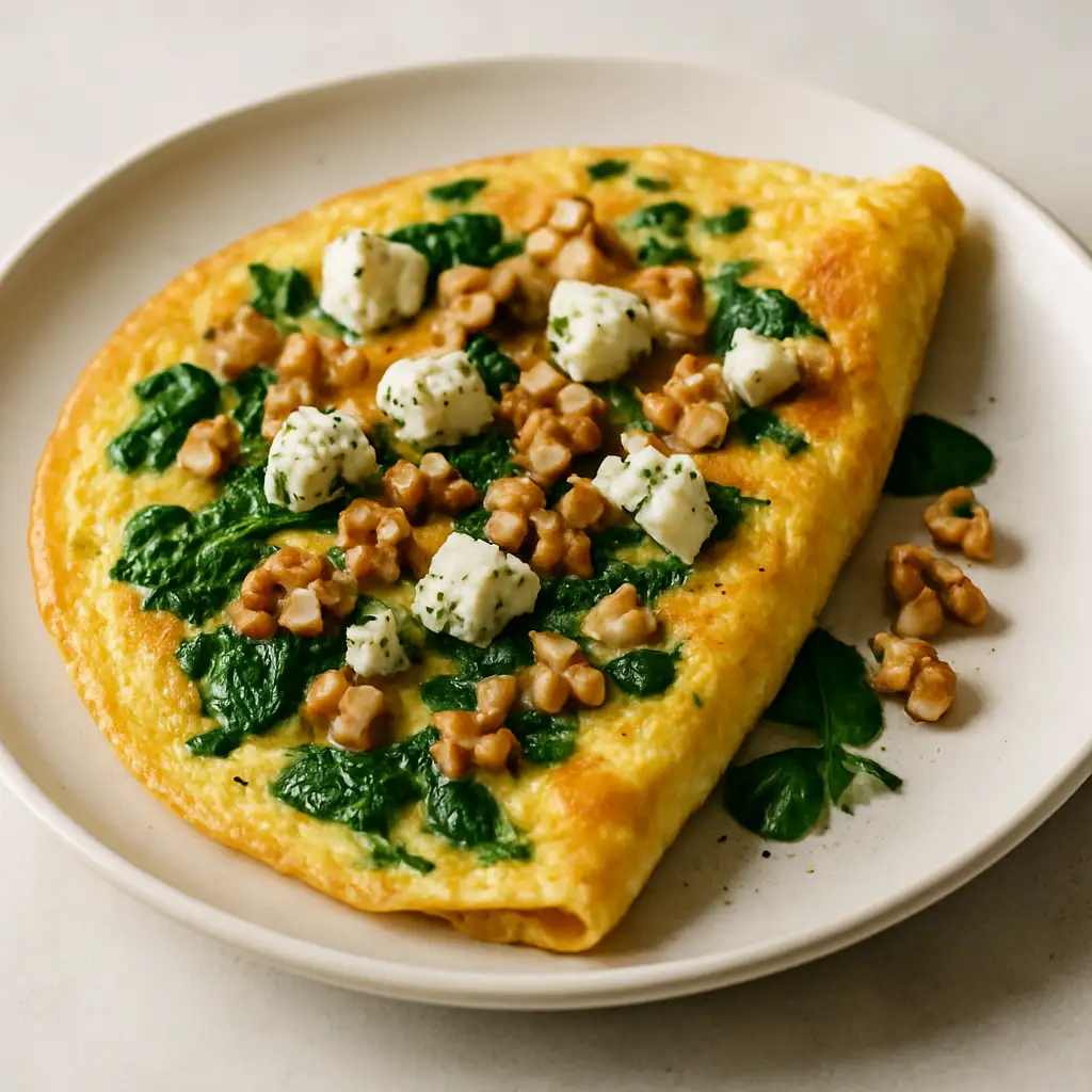 Nourishing Blue Cheese & Walnut Omelette