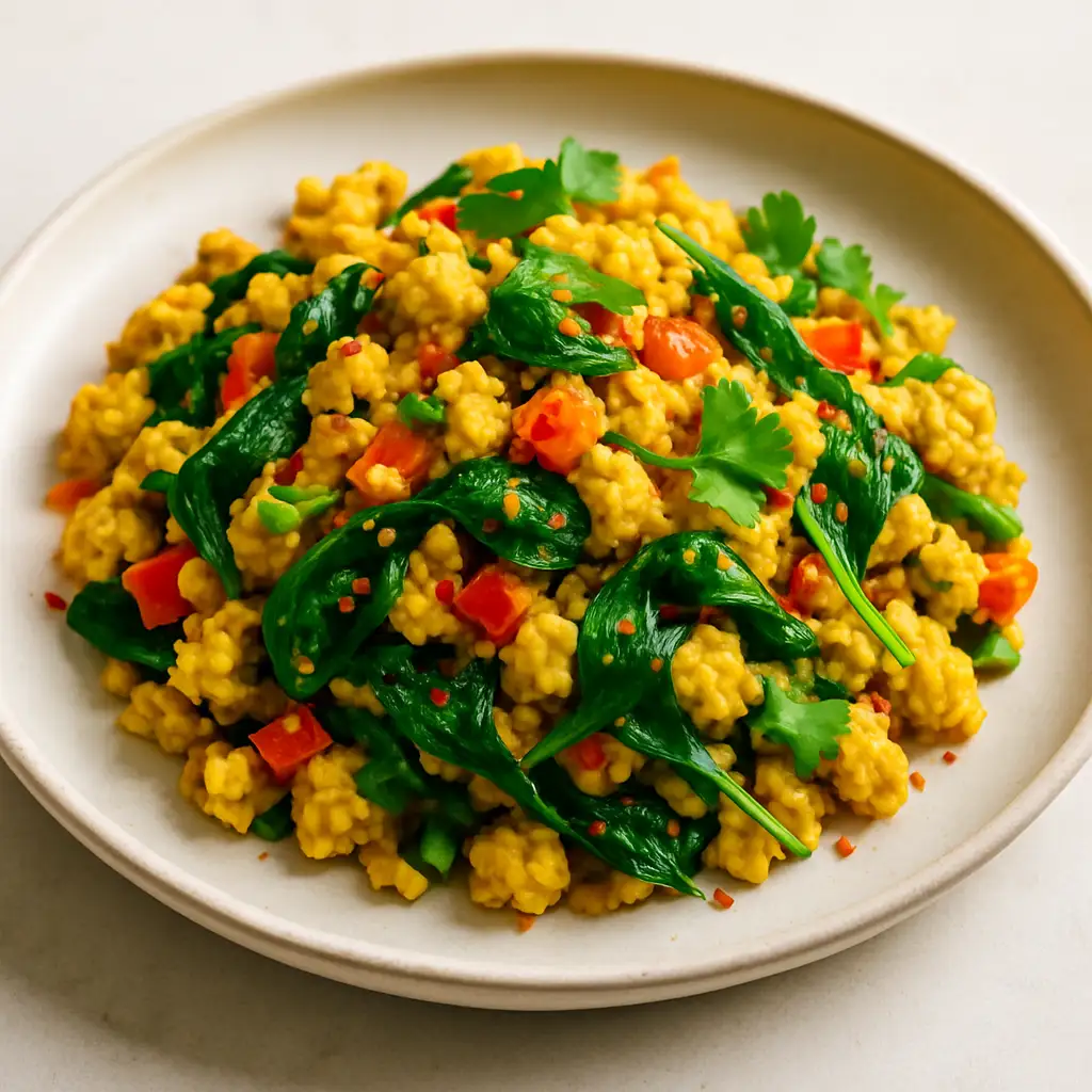 Spicy Miso Tofu Scramble