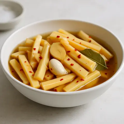 Zesty Pickled Bamboo Shoots