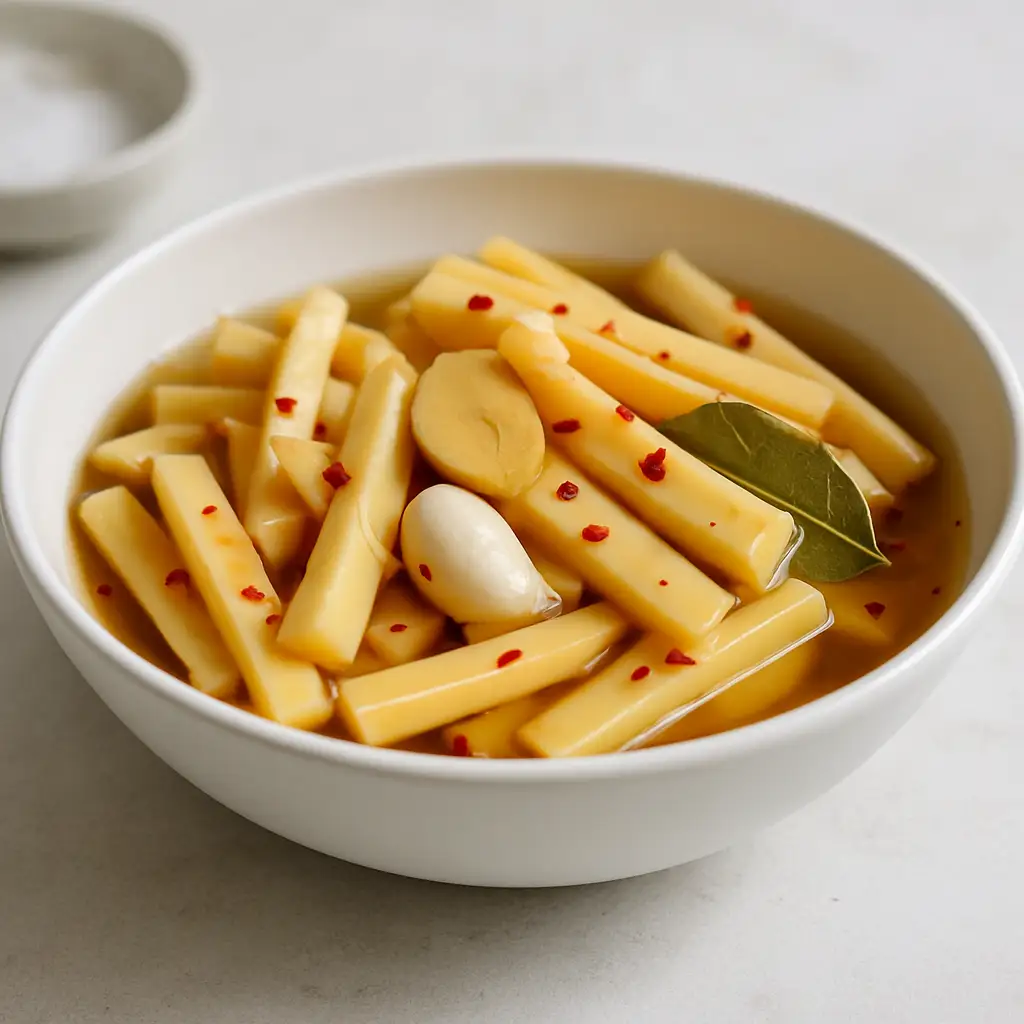 Zesty Pickled Bamboo Shoots