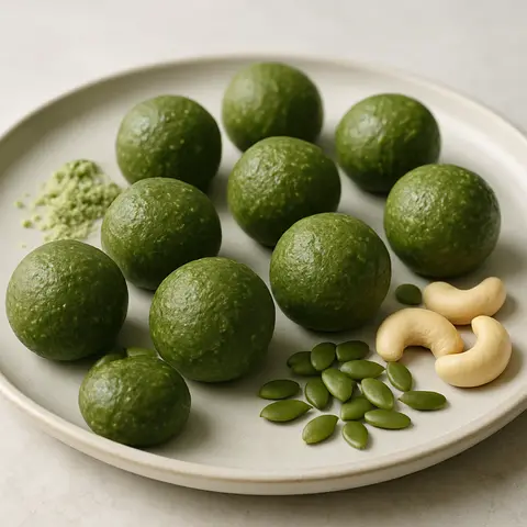 Matcha-Tigernut Energy Bites
