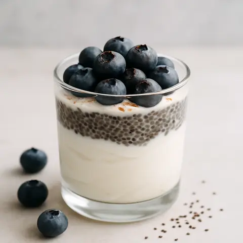 Greek Yogurt Parfait with Blueberries & Chia