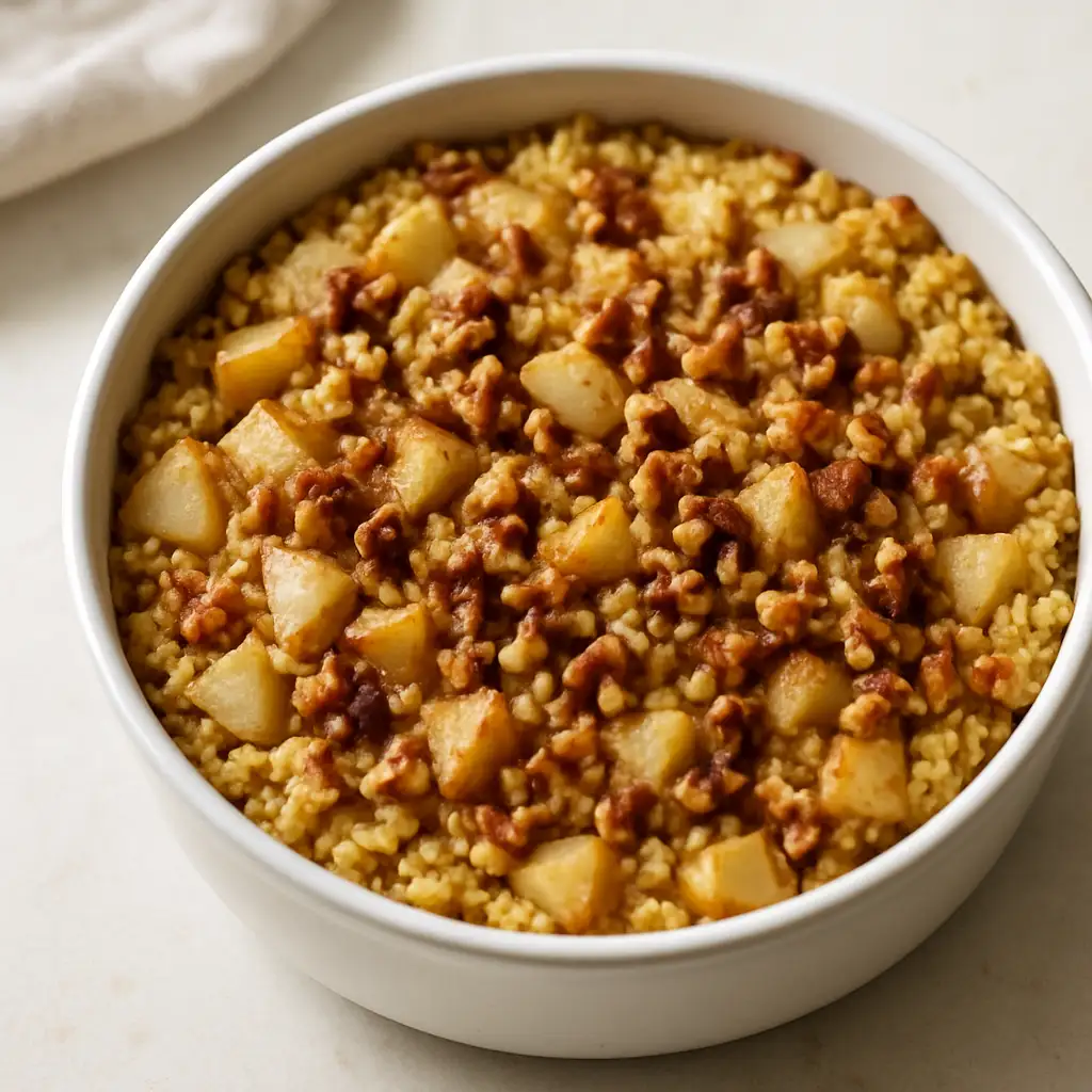 Cinnamon-Pear Millet Bake