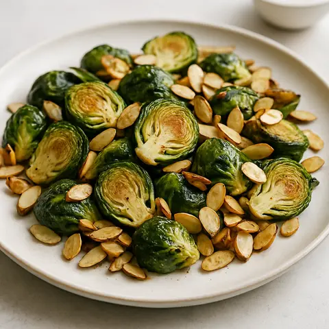 Oven-Roasted Brussels Sprouts with Almonds