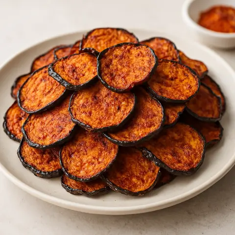 Smoky Paprika Eggplant Chips