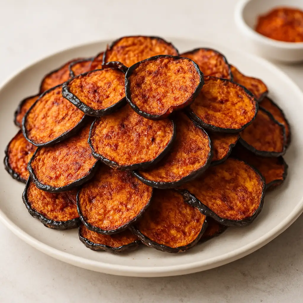 Smoky Paprika Eggplant Chips