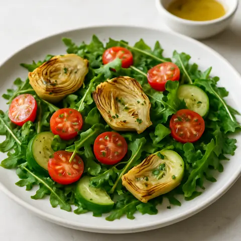 Grilled Artichoke Heart & Arugula Detox Salad