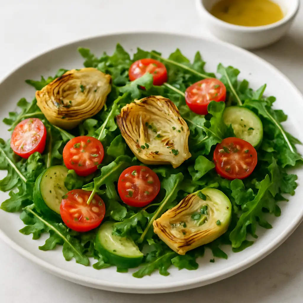 Grilled Artichoke Heart & Arugula Detox Salad