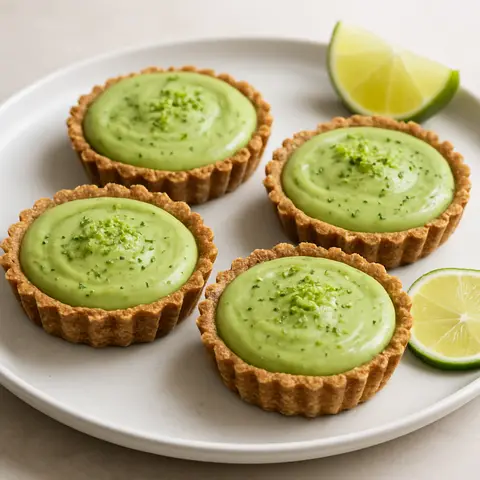 Cold Avocado-Lime Tartlets with Tigernut Crust