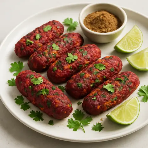 Nutritious Beetroot & Carrot Kebab with Chat Masala