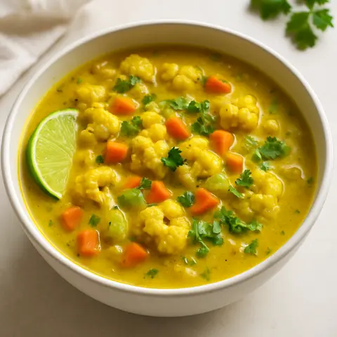 Healing Cauliflower Mulligatawny Soup
