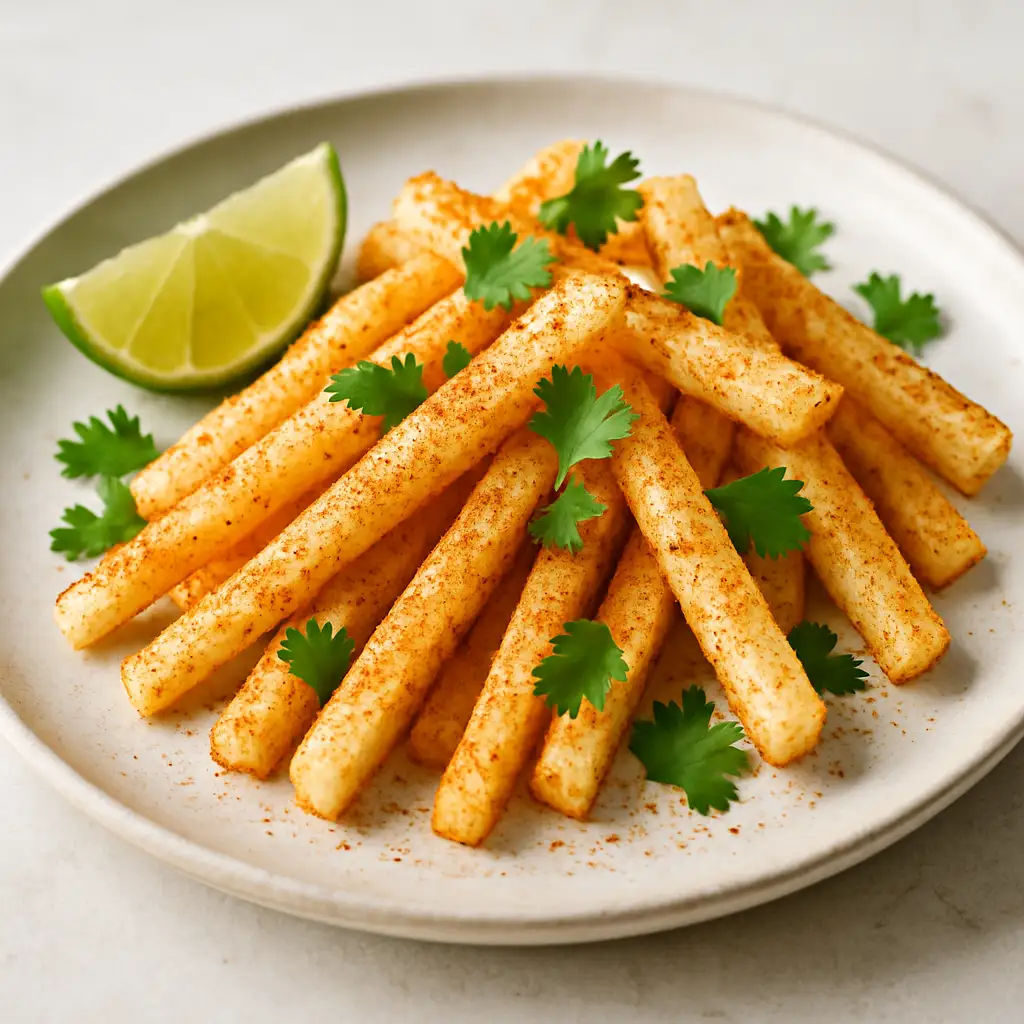 Crisp Jicama Sticks with Chili-Lime Dust