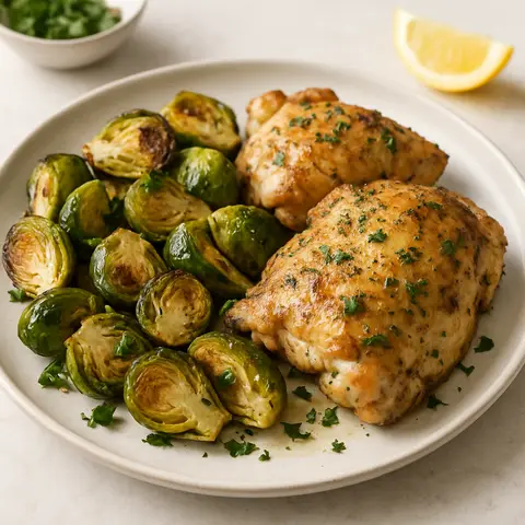 Herb-Roasted Chicken & Brussels Sprouts
