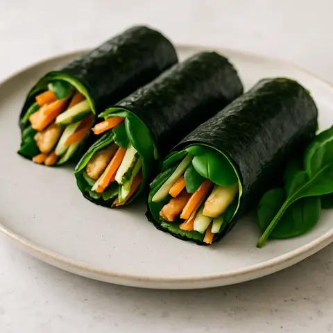 Tofu and Zucchini Nori Rolls