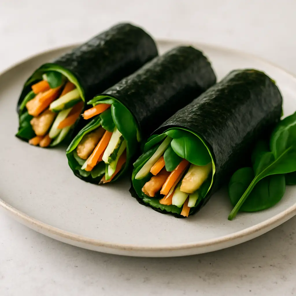 Tofu and Zucchini Nori Rolls