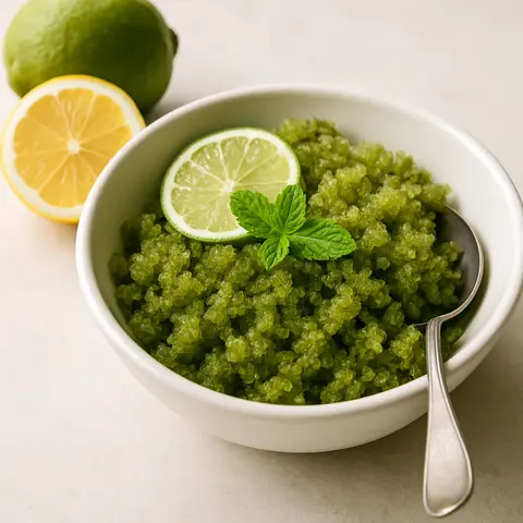 Refreshing Yuzu Matcha Granita