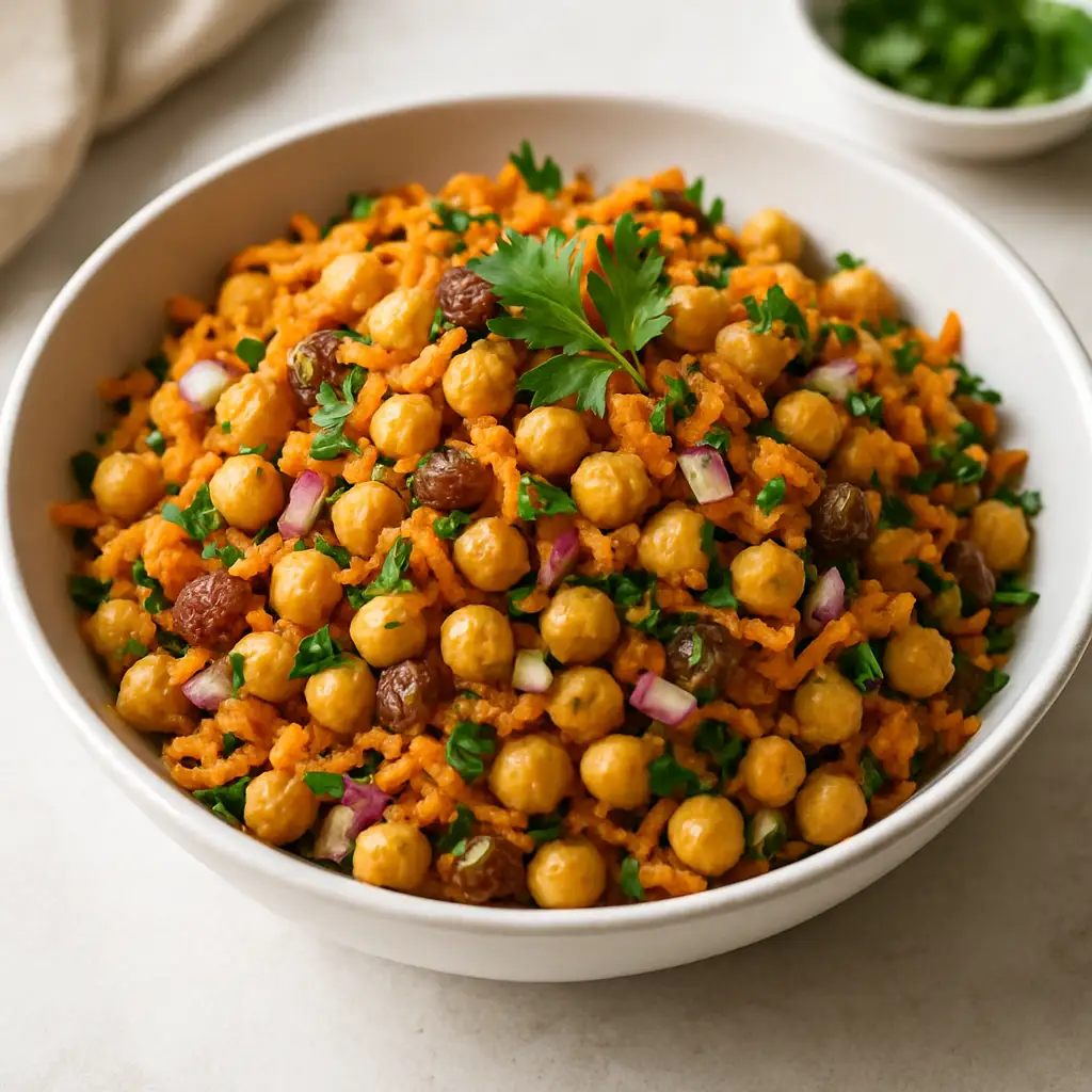 Moroccan-Spiced Carrot & Chickpea Salad