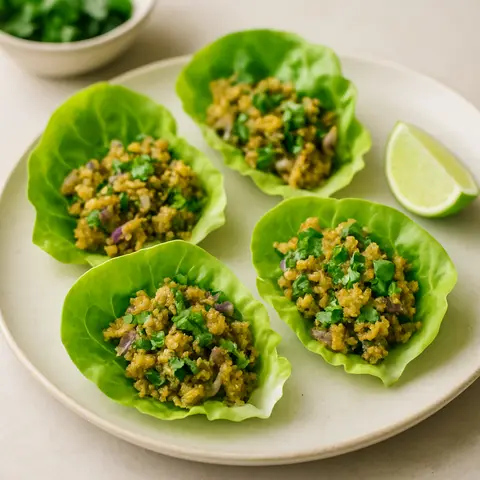 Masala Sardine Lettuce Cups