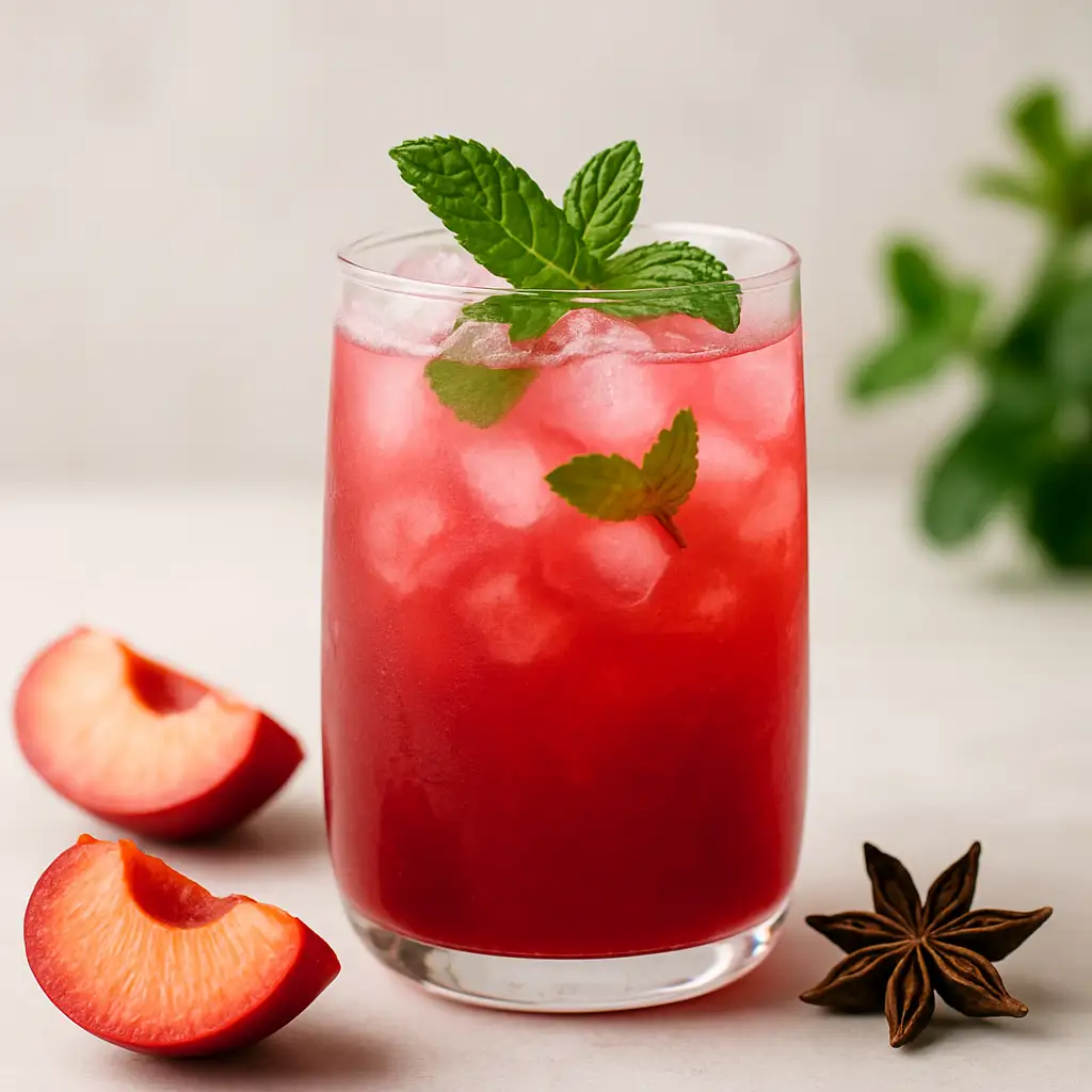 Plum and Star Anise Shrub