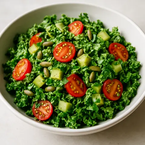 Shredded Kale, Avocado & Lemon Smoothie Salad