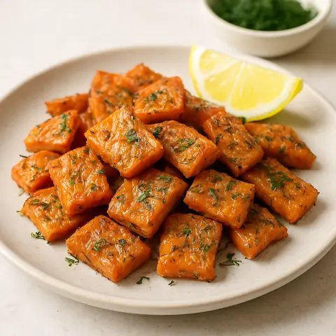Lemon-Dill Salmon Jerky Bites
