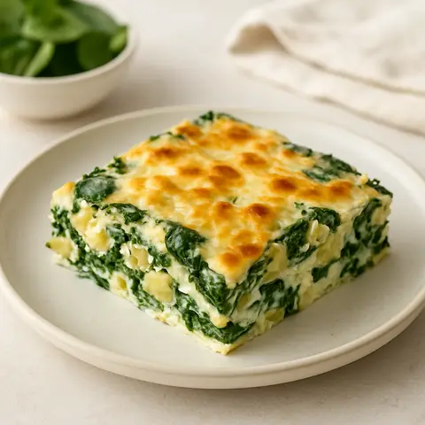Spinach-Artichoke Egg White Bake
