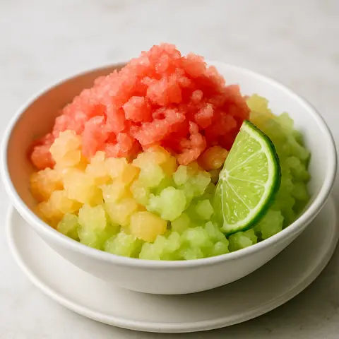 Refreshing Unsweetened Melon Granita