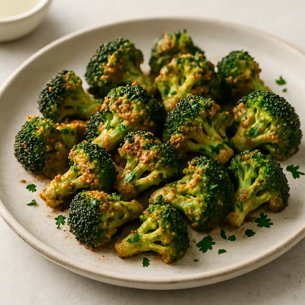 Garlic-Lemon Broccoli Bites with Tahini
