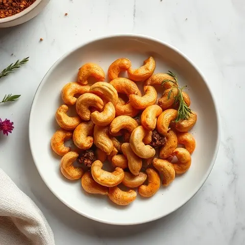 Garam Masala Spiced Roasted Cashews