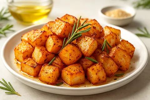 Spiced Roasted Turnips with Rosemary