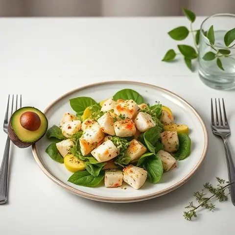 Avocado & Crab Chilled Salad