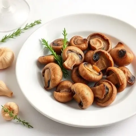 Garlic-Roasted Mushrooms with Thyme