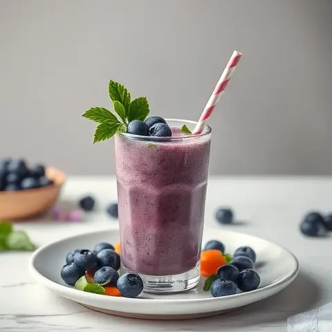 Collagen Blueberry-Spinach Shake