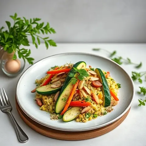 Zucchini & Almond Tabbouleh