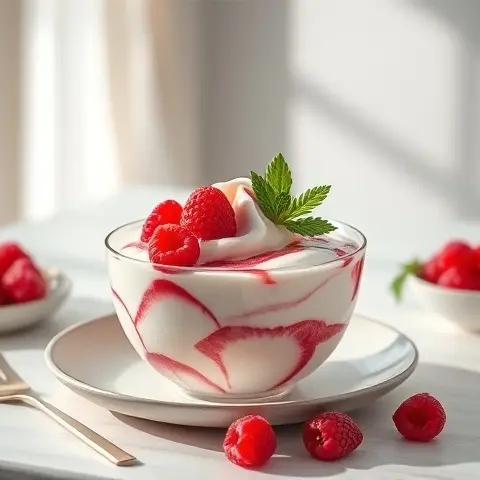 9 Raspberry Ripple Frozen Yogurt
