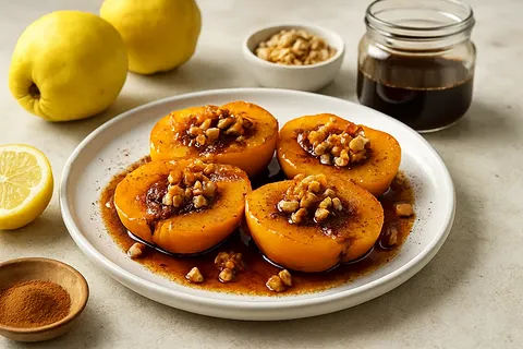 Deliciously Healthy Cinnamon Baked Quinces (Ayva Tatlısı)