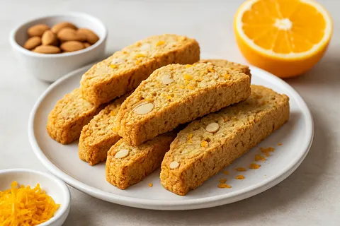 Nutritious Orange-Almond Biscotti (Unsweetened, Keto-Friendly)