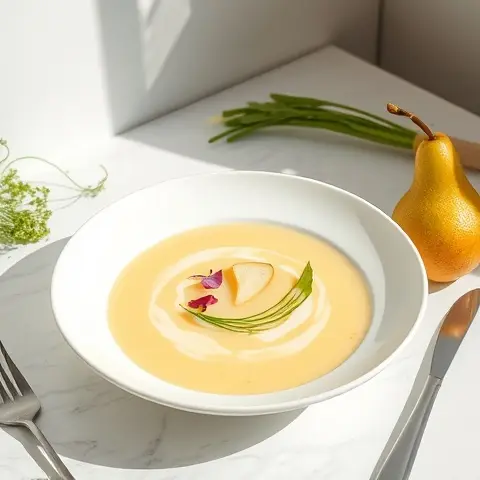 Steamed Pear & Fennel Soup