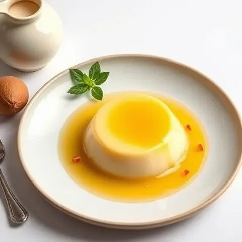 Saffron Coconut Flan