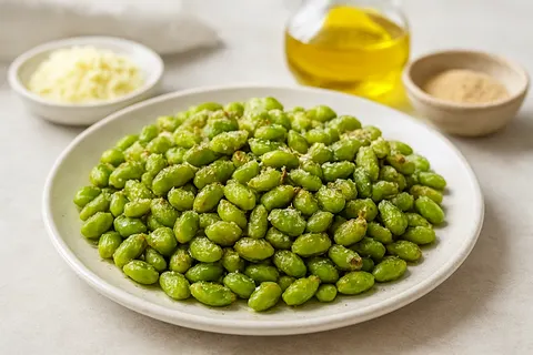 Parmesan-Roasted Edamame: A Low-Carb Snack for Healthy Hair