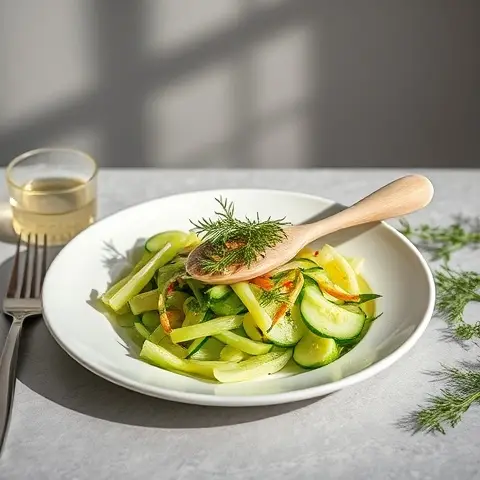 Lemon-Dill Celery & Cucumber Crunch