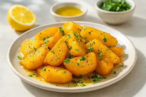 Lemon-Pepper Roasted Yellow Beets
