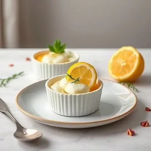 Lemon Ricotta Mini Pots (Low Sugar)