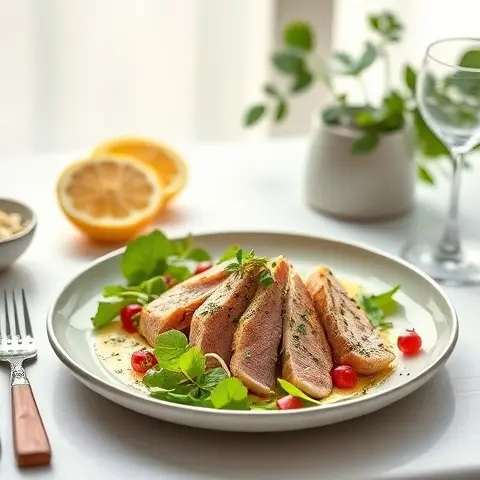Cardamom-Black Pepper Seared Tuna with Lemon-Fennel Salad