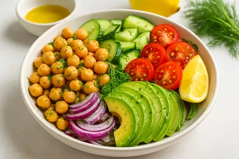 Lemon-Dill Chickpea Power Bowl
