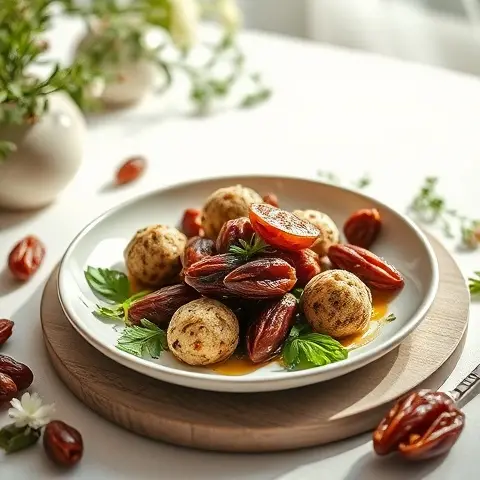 Tahini-Date Bites: Nutritious Middle Eastern Snack