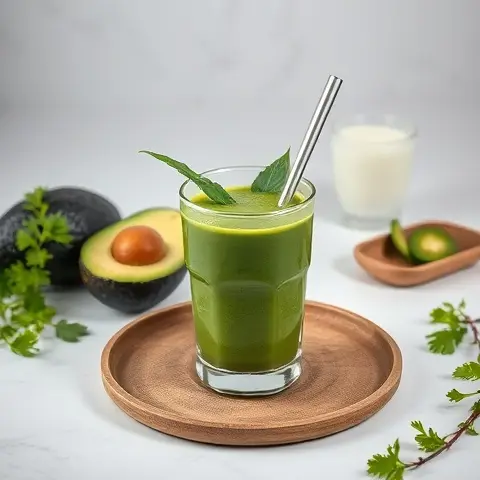 Avocado-Cilantro Green Smoothie