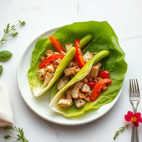 Turkey-Spinach Breakfast Lettuce Wraps